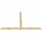 Ekena Millwork Eugene Rough Sawn Timber Gable Bracket, Douglas Fir, 108"W x 68"H x 2"D x 6"F, 15/12 Pitch GBW108X68X0206EUG00RDF - alternate 4